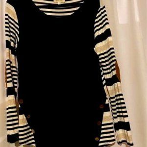 Long Sleeve Navy Stripped Shirt